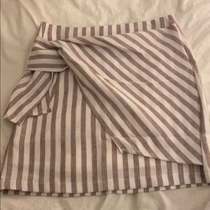 NWT She + Sky Striped Skirt with knot
